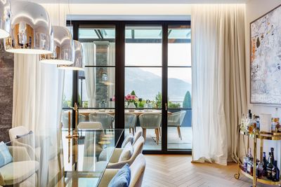 Curtain Systems, SG 5600, Customer Fabrics, Villa at the lake, Lucerne, Switzerland