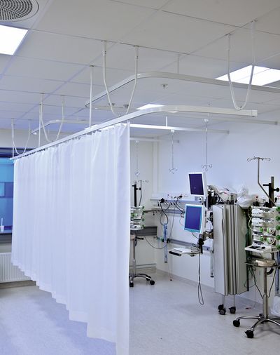 Curtain Systems, Room shot "Akershus Hospital", Oslo, Norway