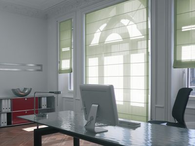 Roman Blind Systems, SG 2120, Colorama 1, Room shot "weisses Schloss", Switzerland