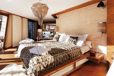Curtain Systems, Colorama 2, Room shot "Chalet Peak", Zermatt, Switzerland