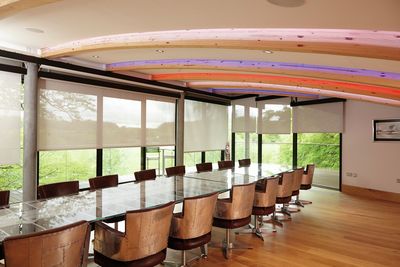 Roller Blind Systems, Versascreen 1-10%, Bowcliffe Hall, Bramham, United Kingdom